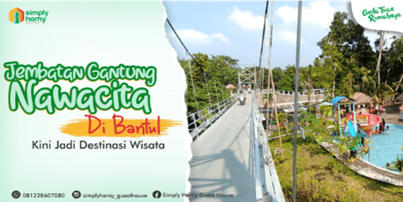 Jembatan Gantung Nawacita Bantul Kini Jadi Destinasi Wisata