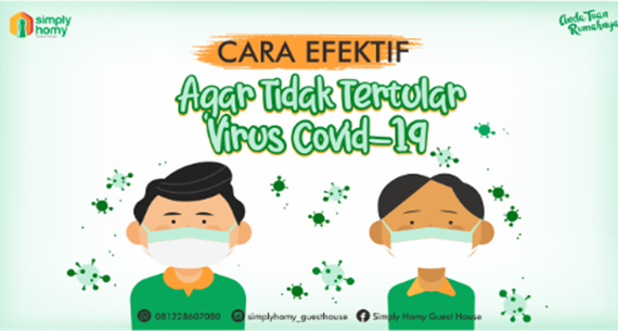 CARA EFEKTIF AGAR TIDAK TERTULAR VIRUS COVID-19